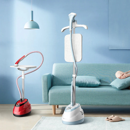 Integrated Laundry Steamer and Iron, Pressurized Laundry Steamer with Ironing Board and Hanger